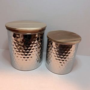 Uncommon James Hammered Silver Containers!  Can be unused throughout your home.